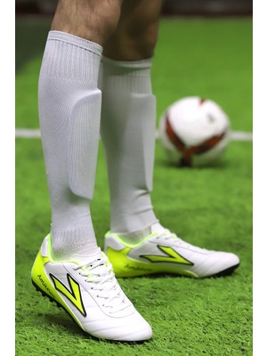 Lig Amanos Erkek Halısaha Futbol Ayakkabısı Beyaz