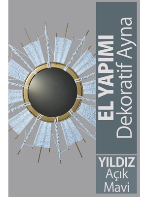 Bysolvo Dekoratif Yıldız Ayna - Tamamen El Yapımı (Handmade)