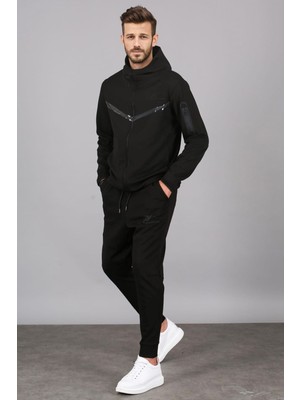 Madmext Siyah Erkek Eşofman Takımı 5673