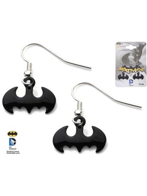 Sales One Body Vibe Dc Comics Siyah Kaplama Batman Hook Dangle Küpe