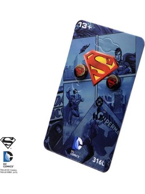 Sales One Body Vibe Dc Comics Superman Logo Round Geçmeli Küpe