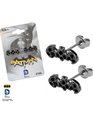 Sales One Body Vibe Dc Comics Batman Geçmeli Küpe Black Diamond Gems