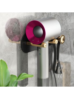 SLD Banyo Dyson Saç Kurutma Makinesi Raf Banyo Vanity Duvar Asılı  Yumruk Depolama Raf Saç Kurutma Makinesi Asılı Raf  (Yurt Dışından)