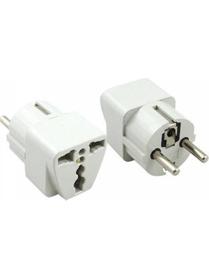İntec 2 Adet Kaliteli Abd Ingiliz Fiş Dönüştürücü Çevirici Universal