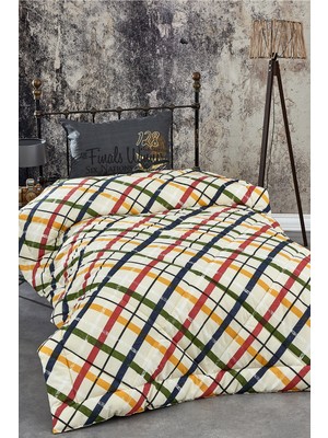 Komfort Home Tek Kişilik Baskılı Pamuklu Silikon Yorgan + Yastık / P20