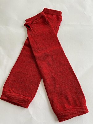 Belisama Talisman Parmaksız Uzun Eldive Kırmızı Kadın Triko