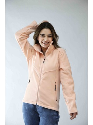 Balins Kadın Balıkçı Fermuarlı Sweatshirt Pembe