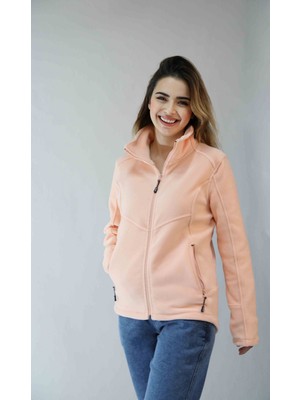 Balins Kadın Balıkçı Fermuarlı Sweatshirt Pembe