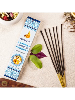 Ayurvedic Incense Ayurvedic Stres Giderici Aromalı Masala Çubuk Tütsü