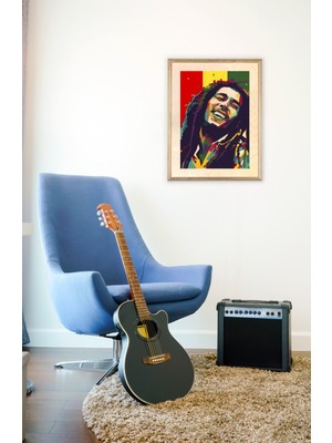 Wuudart Bob Marley Ahşap Tablo