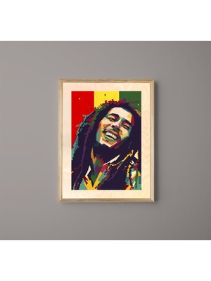 Wuudart Bob Marley Ahşap Tablo