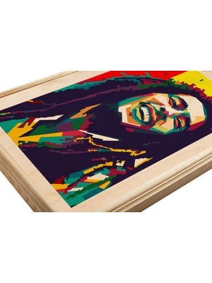 Wuudart Bob Marley Ahşap Tablo