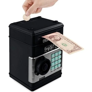 Atm Şifreli Kasa Kumbara (Siyah)