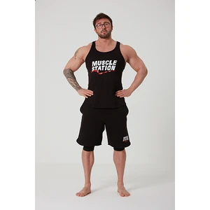 Muscle Station Toughman Tank Workout Siyah Fitness Atlet