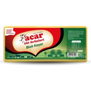 Acar Süt Blok Kaşar - 1 kg.
