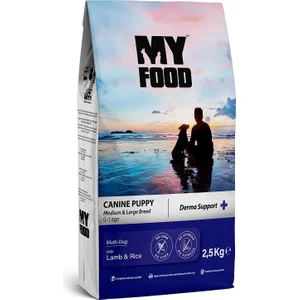 My Food Kuzulu Pirinçli Yavru Orta/büyük Irk Köpek Maması Derma Support 2,5 kg