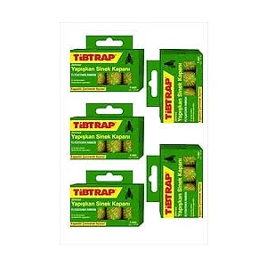 Köy Tohumları 1 Paket 4lü Tibtrap Sinek Yakalama Yapışkan Bant Sinek Yapıştırıcı Bant Tuzak Kokusuz Zehirsiz