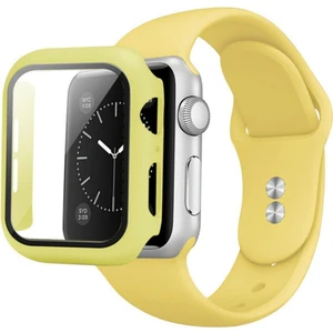 Apple Watch Uyumlu 40 mm Kordon Kayış 360 Komple Çerçeve Korumalı 2 In 1 Silikon