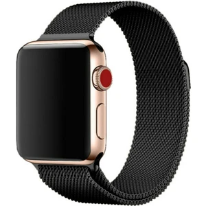 Apple Watch Uyumlu Seri 7 45 mm Çelik Kayış Hasır Örme Kordon Milano