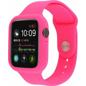 Apple Watch Uyumlu 44 mm Kordon Kayış 360 Komple Çerçeve Korumalı Silikon
