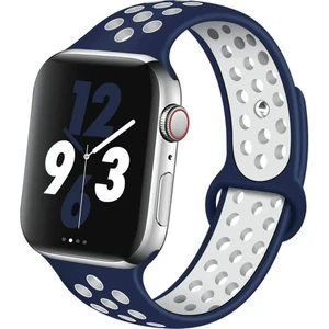 Apple Watch Uyumlu Seri 7 45 mm Kordon Kayış Renkli Silikon Spor Kayışı Yumuşak Kopmaz