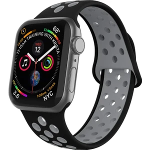 Apple Watch Uyumlu Seri 7 45 mm Kordon Kayış Renkli Silikon Spor Kayışı Yumuşak Kopmaz