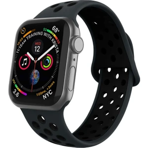Apple Watch Uyumlu Seri 7 45 mm Kordon Kayış Renkli Silikon Spor Kayışı Yumuşak Kopmaz