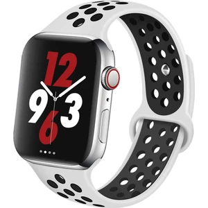 Apple Watch Uyumlu Seri 7 45 mm Kordon Kayış Renkli Silikon Spor Kayışı Yumuşak Kopmaz