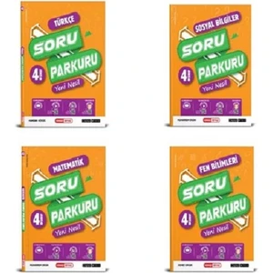 Kırmızı Beyaz Yayınlar 4.Sınıf Yeni Nesil Soru Parkuru Seti 4 Kitap