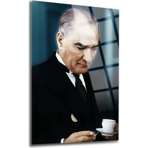 Srd Concept Atatürk 65 Cam Tablo-Atatürk Tablosu