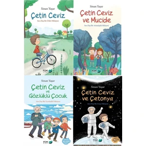 Çetin Ceviz, Çetin Ceviz ve Mucide, Çetin Ceviz ve Gözlüklü Çocuk, Çetin Ceviz ve Çetonya - Sinan Yaşar 4 Kitap Set