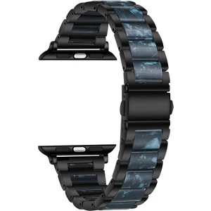 Apple Watch Uyumlu Serisi 7 Için Metal + Reçine Kordon (Yurt Dışından)