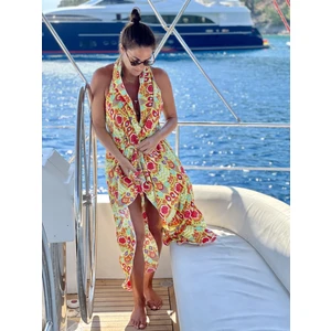 La Bambola Yeşil Joly Kolsuz Kimono