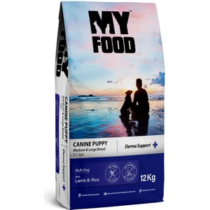My Food Kuzulu Pirinçli Yavru Orta/büyük Irk Köpek Maması Derma Support 12 kg