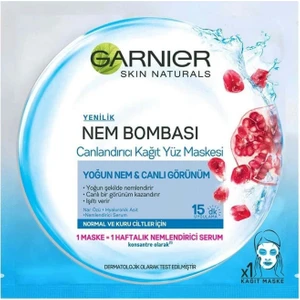 Nem Bombası Canlandırıcı Kağıt Yüz Maskesi