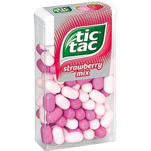 Tic Tac   Çilekli Şeker Strawberry Şekerleme 18 gr X3 Avantaj Paket