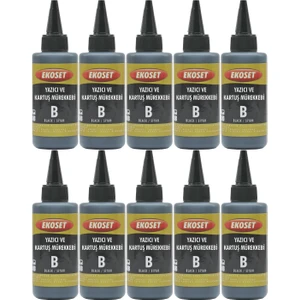 Brother DCP-T520W DCP-T720DW Uyumlu Siyah Muadil Mürekkep 100 ml 10'lu Set