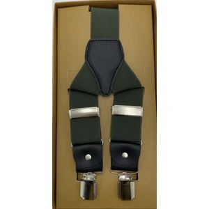 Unisex 3,5 cm Haki Yeşili Pantolon Askısı