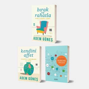 Yüzleşme Yayınları Bırak ve Rahatla - Kendini Affet - Kelimelerle Yolculuk 3 Kitap Set - Adem Güneş