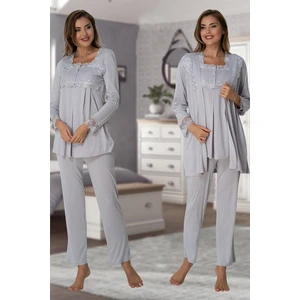 Effortt Lohusa Pijama Sabahlık Takım 2401