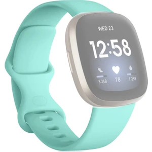 Puluzpuluz Fitbit Versa 3 / Silikon Kordonlu Saat Kayışı Yeşil (Yurt Dışından)