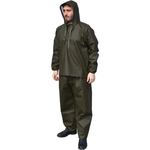 Balıkçı Yağmurluk Alt Üst Takım Haki 0,40 Micron