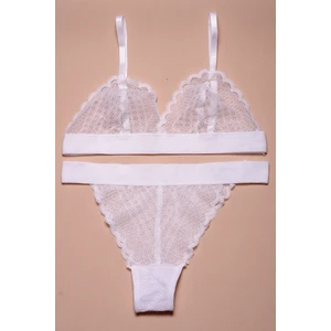 Ekru Full Dantel Bralet Takım Ds20095brt