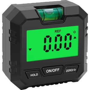 Dijital Seviye Açı Ölçer Arkadan Aydınlatmalı LCD Iletki Blisters ile Marangozluk Için Inklinometre Siyah (Yurt Dışından)