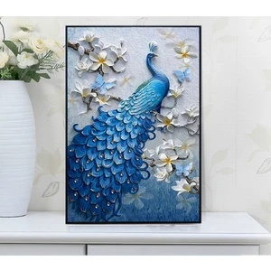 5d Elmas Boyama Tavuskuşu Diamond Painting Kit Mozaik Tuval Kendin Yap Hobi Seti Kanvas Tablo Ev&duvar Dekorasyonu (Yurt Dışından)