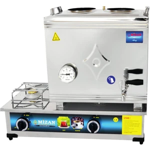 40 Lık Doğalgazlı 30 Litre 2 Demlikli Çay Kazanı - Çay Ocağı
