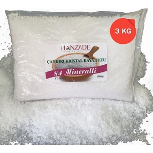 Hanzade Bitkisel 84 Mineralli Çankırı Kristal Tane Kaya Tuzu 3 Kg