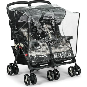 Ikiz Bebek Arabası Yağmurluğu (Yan Yana) MJ227-1