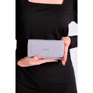 Just Polo Kadın Çıtçıt ve Fermuarlı Gofraj Baskılı Cüzdan PBU1003