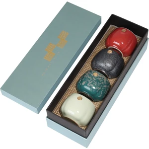 4 Adet 170 ml Retro Kaba Çömlekçilik Fırçaları Çay Fincanı Japon Tarzı Kung Fu Çay Bardaklar Isıya Dayanıklı Çay Bowl Drinkware | Teacups  (Yurt Dışından)